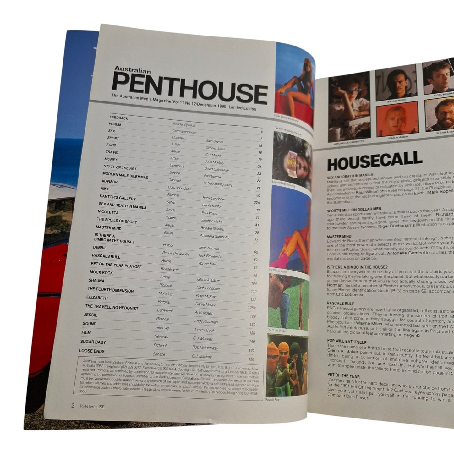 Australian Penthouse Magazine - Limited Edition December 1990 Debbi Joel