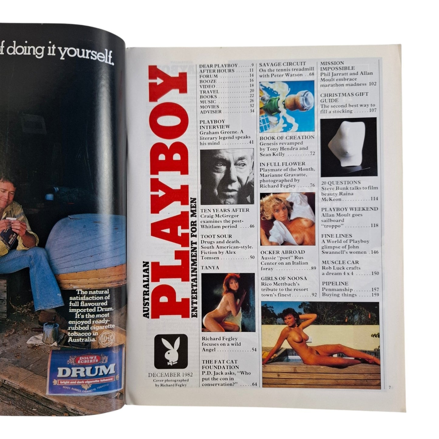 Australian Playboy Magazine December 1982 Tanya Roberts / Marianne Gravatte