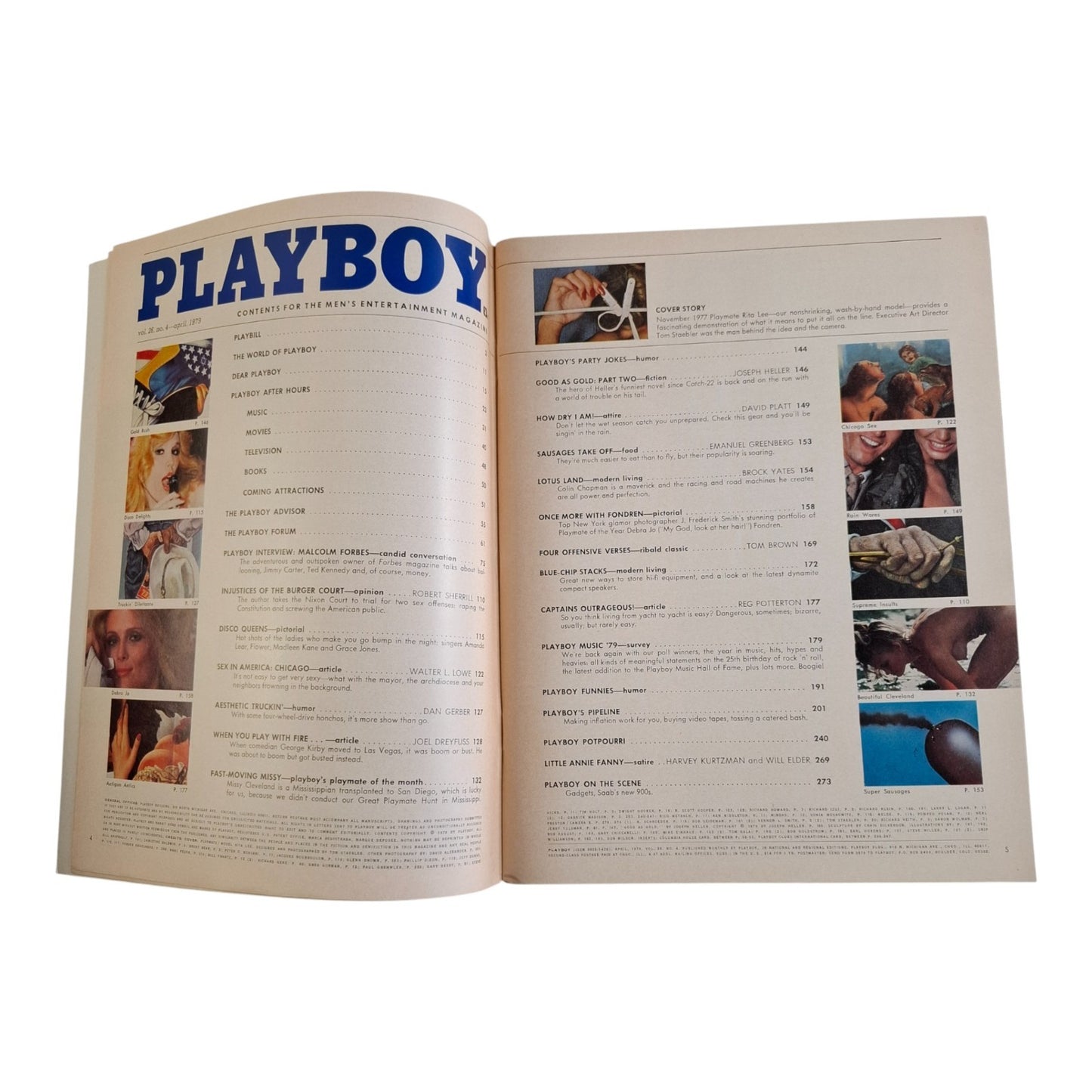 PLAYBOY Magazine April 1979  Rita Lee / Missy Cleveland