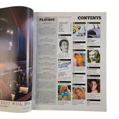 Australian Playboy Magazine February 1987  Teri Weigel / Heidi Fuller