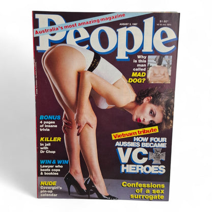People Magazine With PIX Australia August 3rd 1987 Julie Mulherin