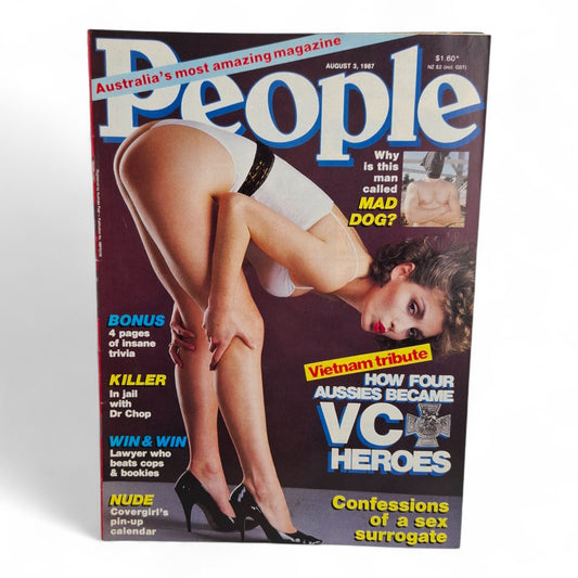 People Magazine With PIX Australia August 3rd 1987 Julie Mulherin