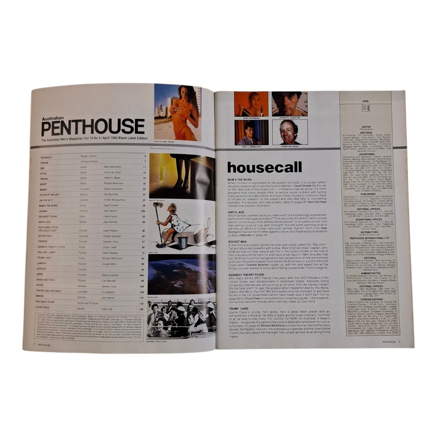 Australian Penthouse Magazine April 1992 Therese / Leeana