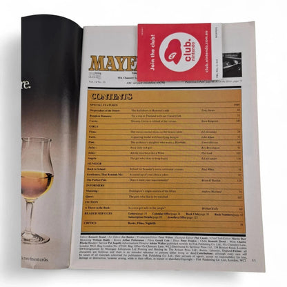 Mayfair Magazine Vol. 14 No. 10 October 1979 Jacky Cunningham / Pam Collins