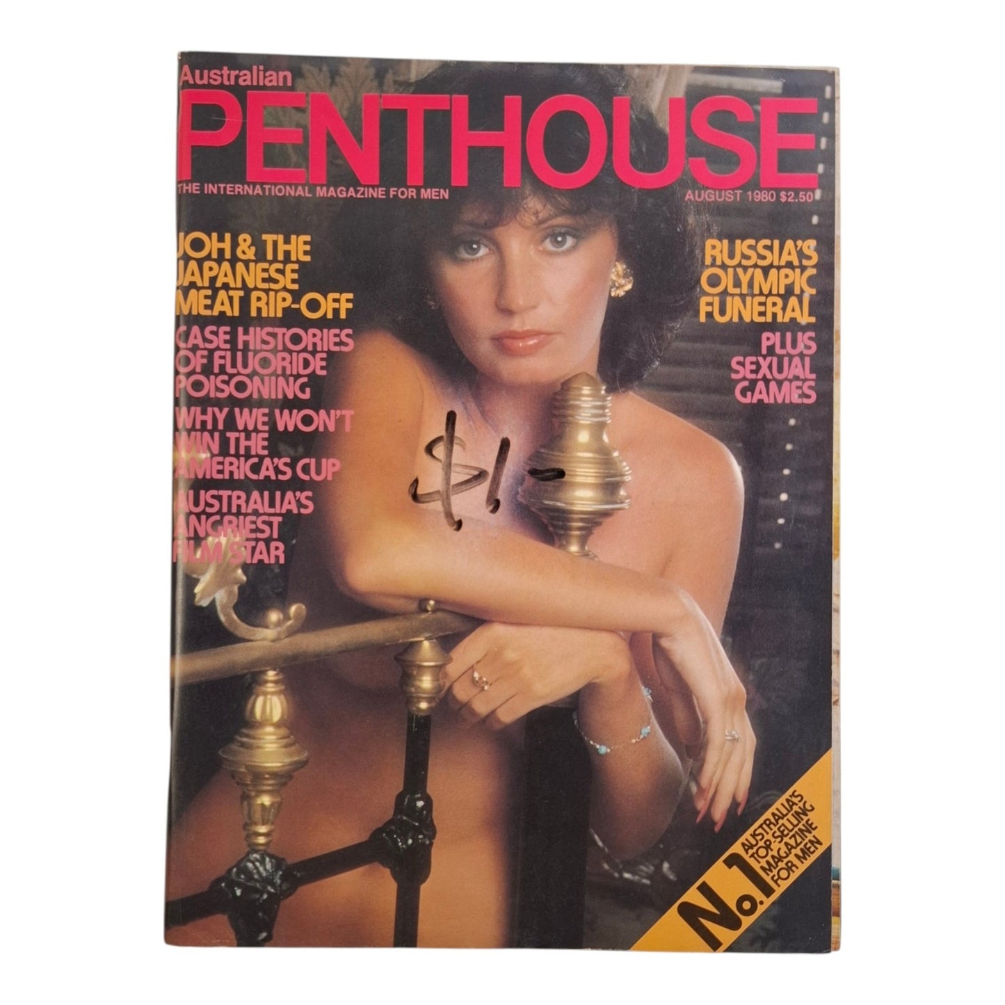AUSTRALIAN PENTHOUSE Men's Magazine August 1980 Linda Ferguson