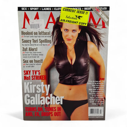 Maxim UK Magazine February 2001 Kirsty Gallacher Tori Spelling