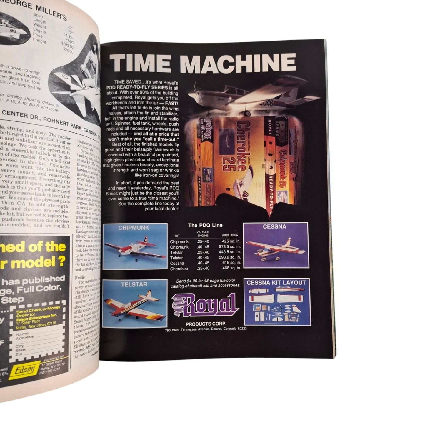 Vintage RC Modeler Magazine November 1988 - Radio Control Airplane Helicopter