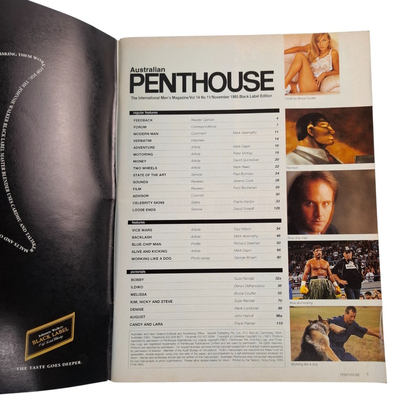 AUSTRALIAN PENTHOUSE Magazine November 1993 Melissa Messina