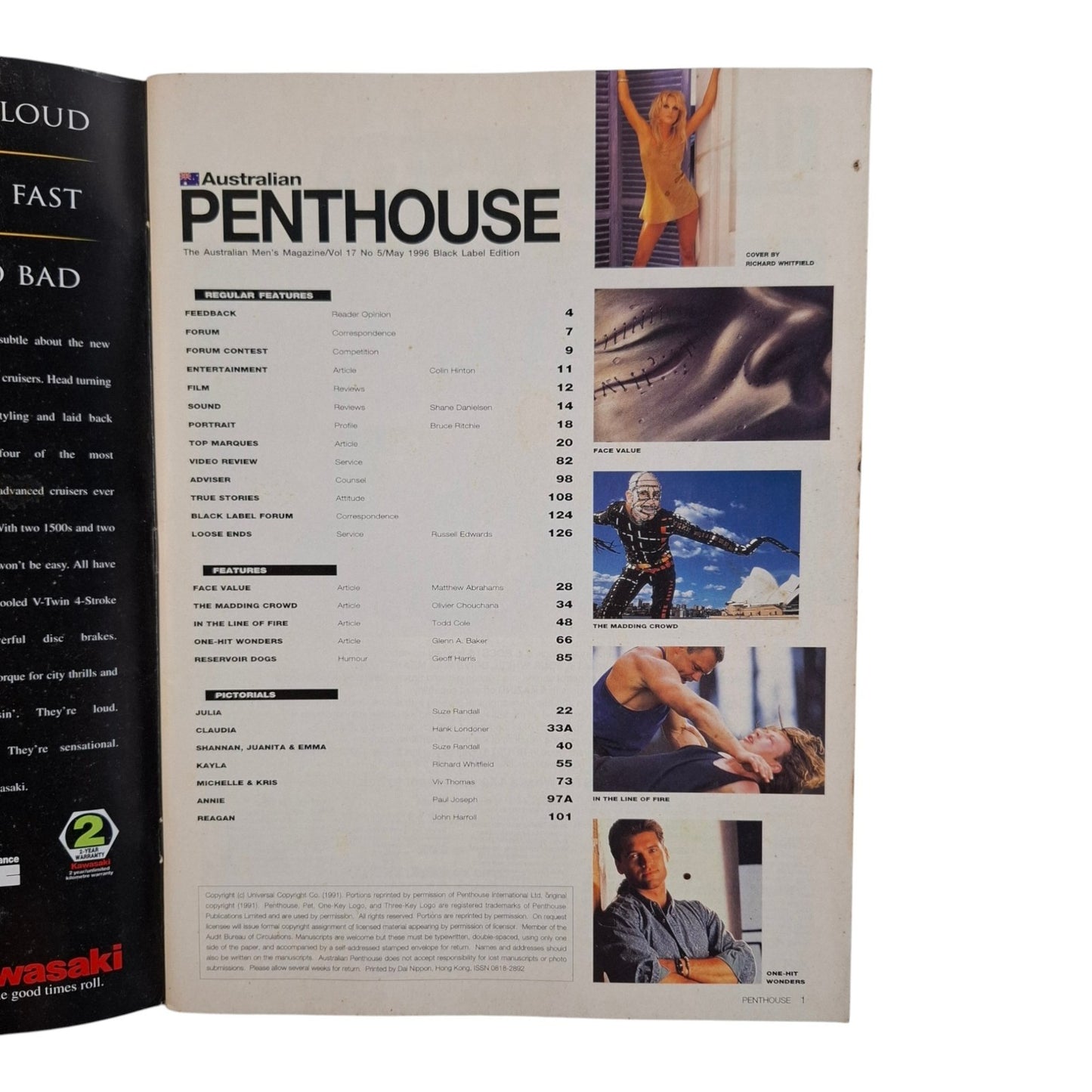 Australian Penthouse Magazine May 1996 Claudia Klein / Kayla Vain