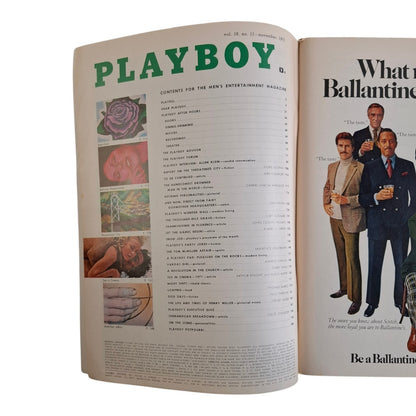 Playboy Magazine November 1971 Debbie Hanlon / Danielle de Vabre