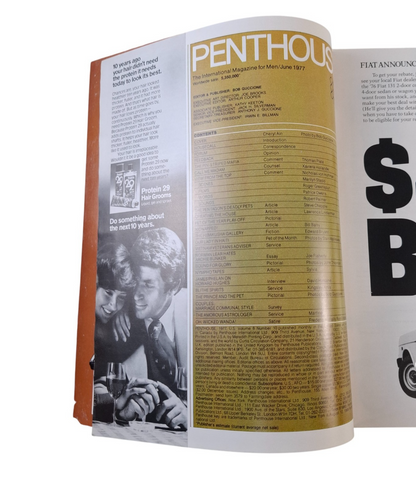PENTHOUSE U.S Magazine June 1977 Cheryl Ain / Dominique Maure
