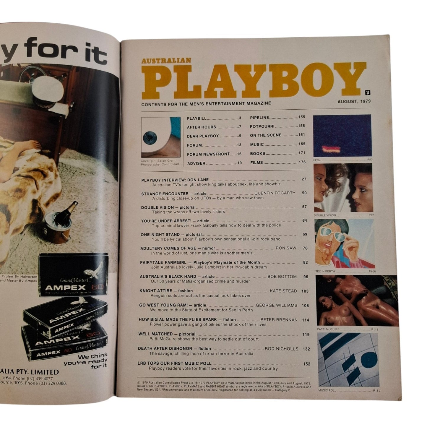 Australian Playboy Magazine - August 1979 Sarah Grant / Julie Lambert