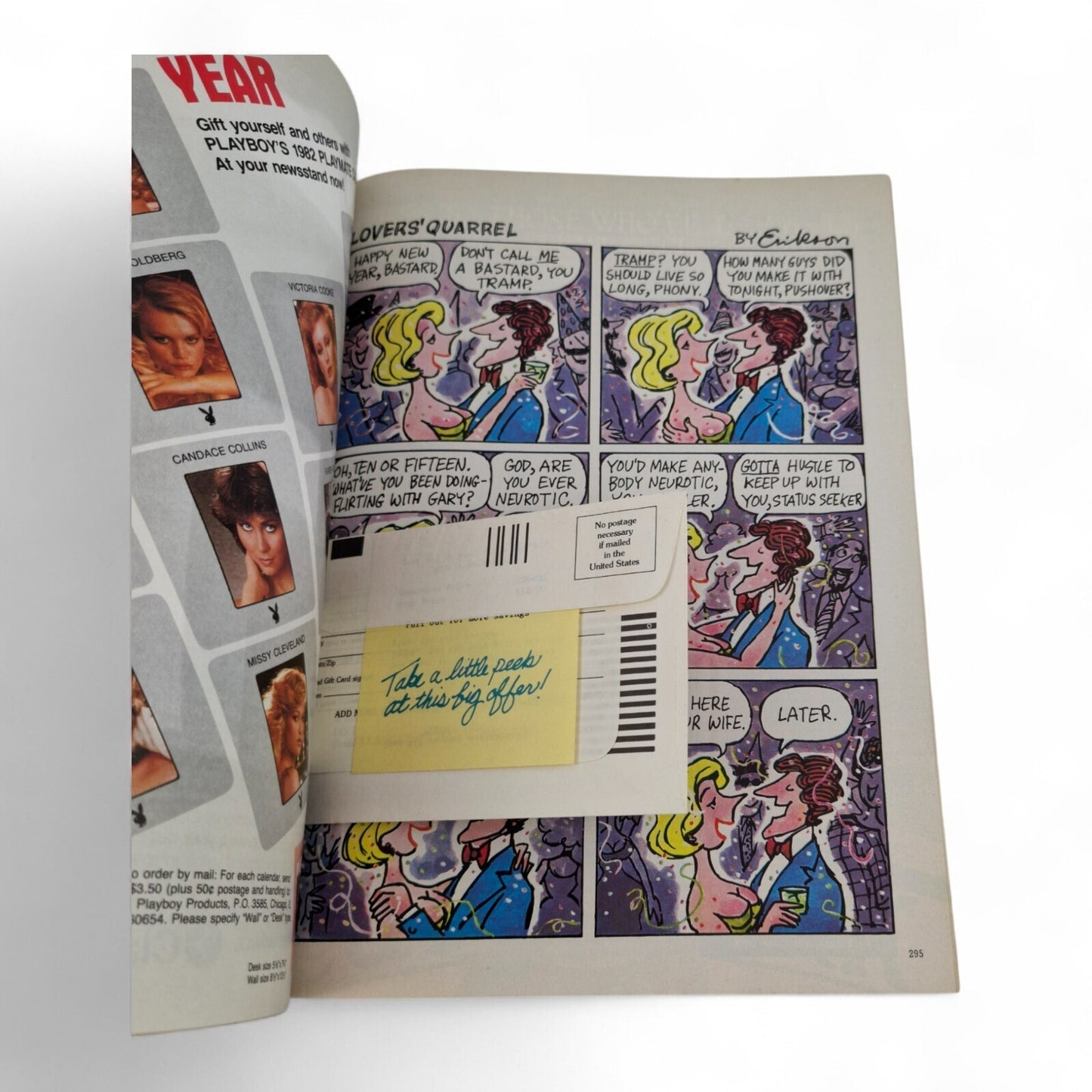 PLAYBOY MAGAZINE January 1982 Natalie Levy Complete