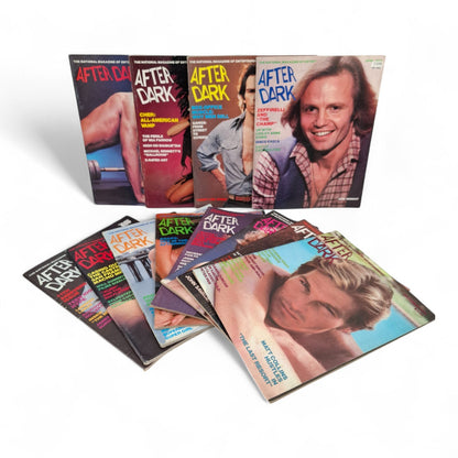 After Dark Magazine Lot 12 Issues 1979 Gay Men Entertainment Complete Year RARE!
