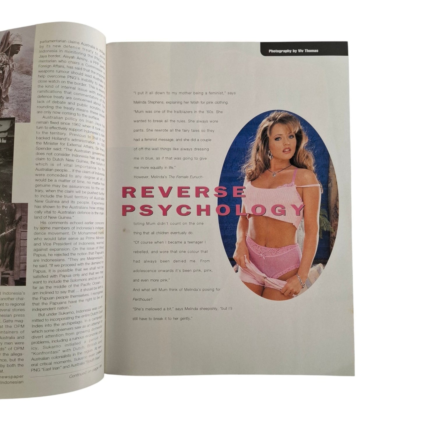 Australian Penthouse Magazine August 1996 Kristy Connolly / Melinda Stephens