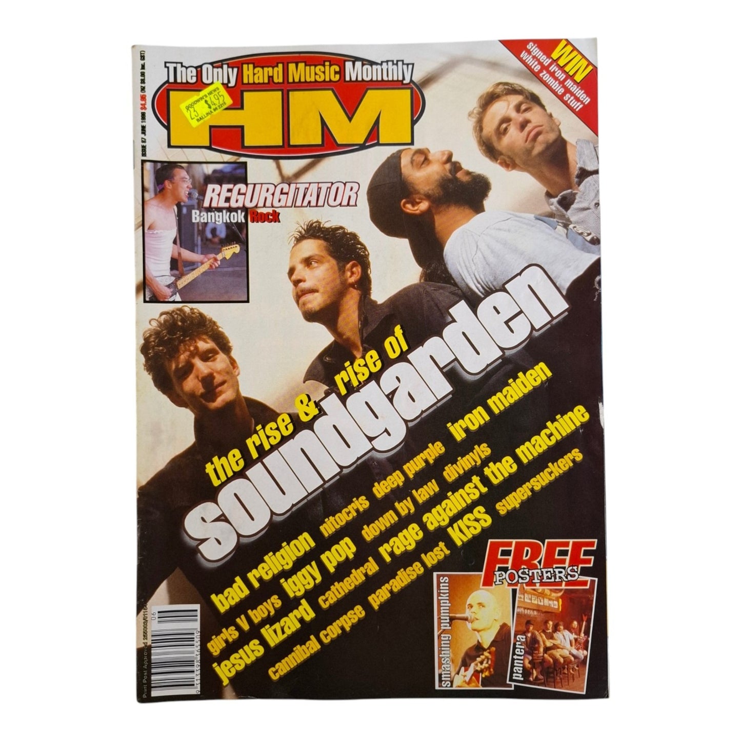 HM Hard Music Magazine #87 June 1988 Regurgitator / Soundgarden