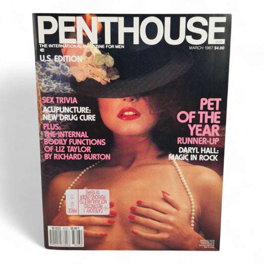 U.S PENTHOUSE Men's Magazine March 1987 Angela Nicholas