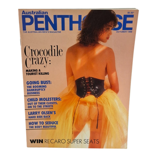 AUSTRALIAN PENTHOUSE October 1988 Vol. 9 No. 10 Men's Magazine Rachel Byrne