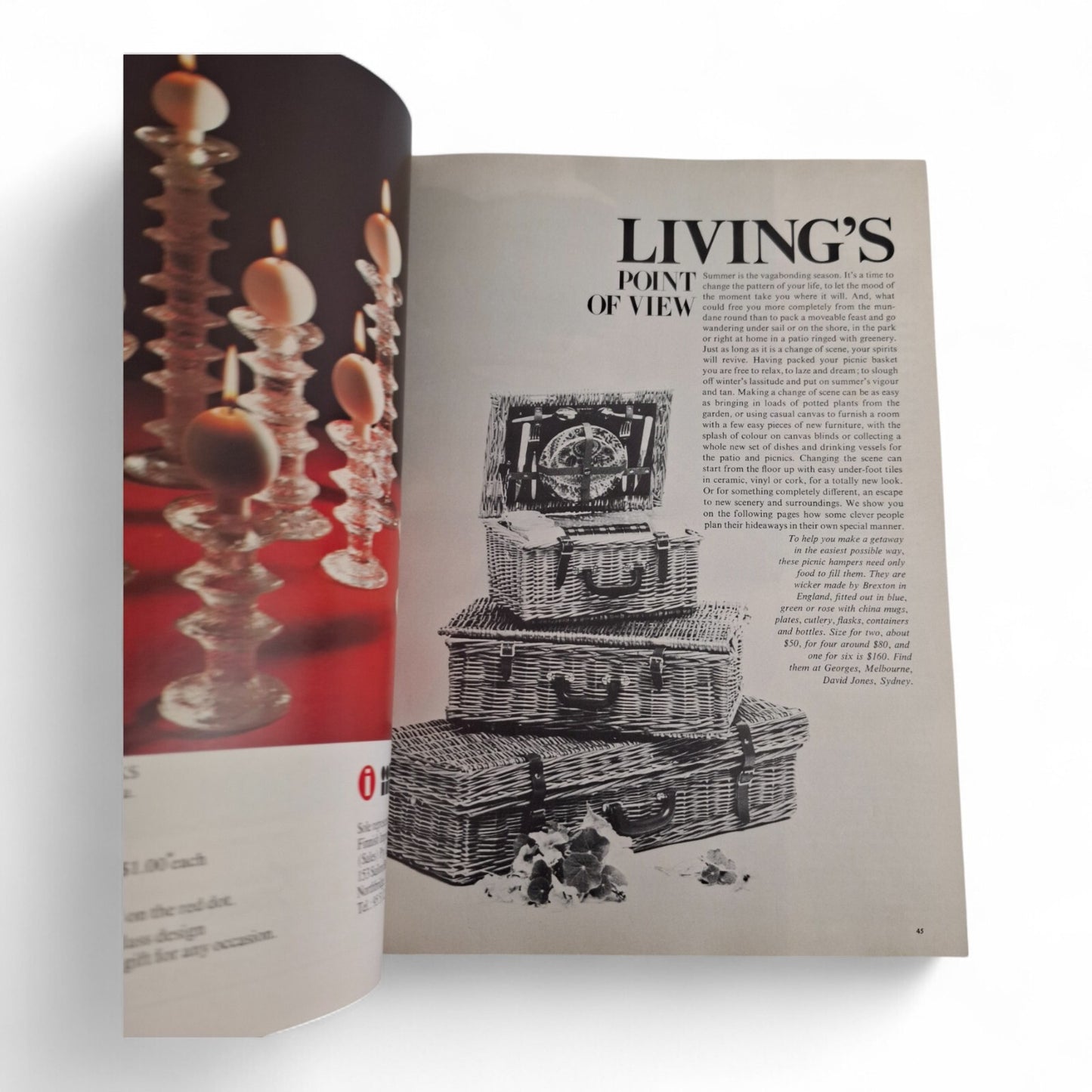 Vintage Vogue Living Australian Magazine - No. 6 1975