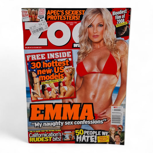 Zoo Weekly Magazine Australia September 17th 2007 Emma