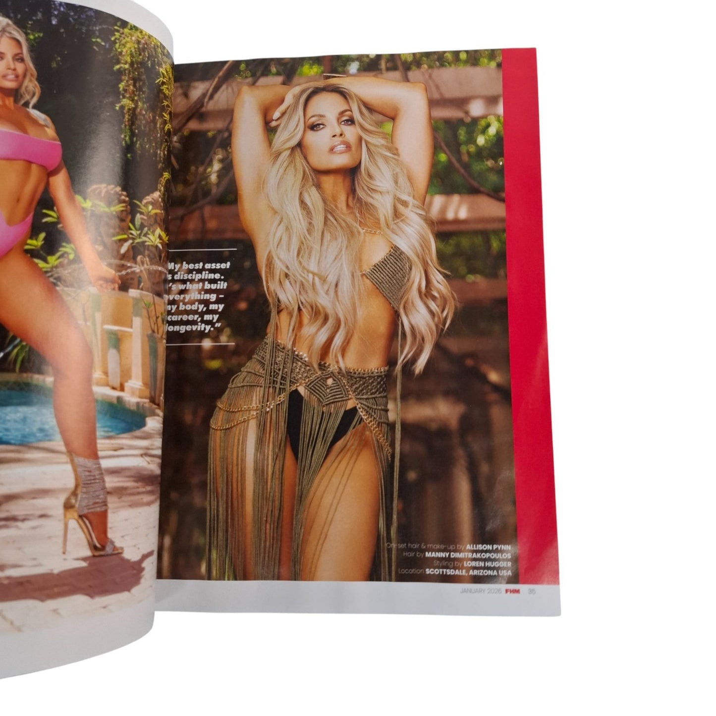 FHM Australia Magazine January 2026 Trish Stratus WWE For Him Magazine