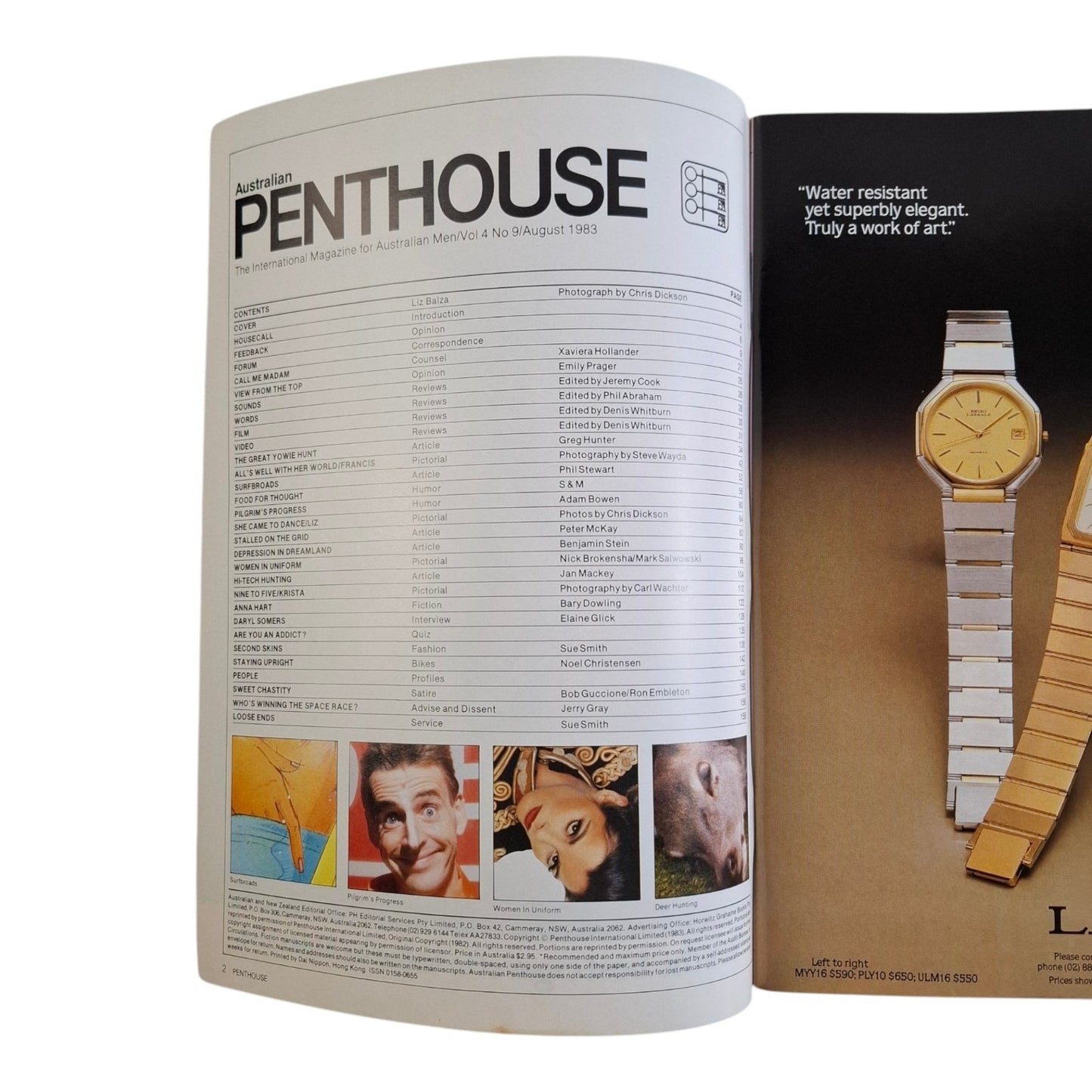 Australian Penthouse Magazine August 1983 Liz Balza / Francis McAmish