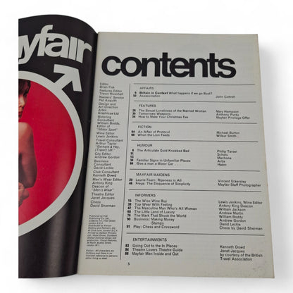 Mayfair Magazine Vol. 1 No. 3 November 1966 Bobby Shaw Cover Playboy