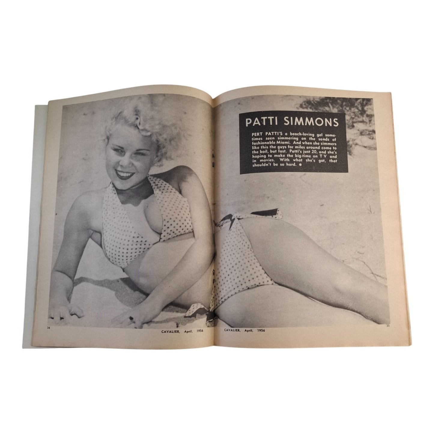Cavalier Magazine Australia For Men March April 1956 Vol. 3 No. 5 Patti Simmons