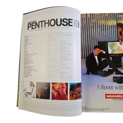 AUSTRALIAN PENTHOUSE Magazine December 1985 Ulrike Giscard / Carina Ragnarsson