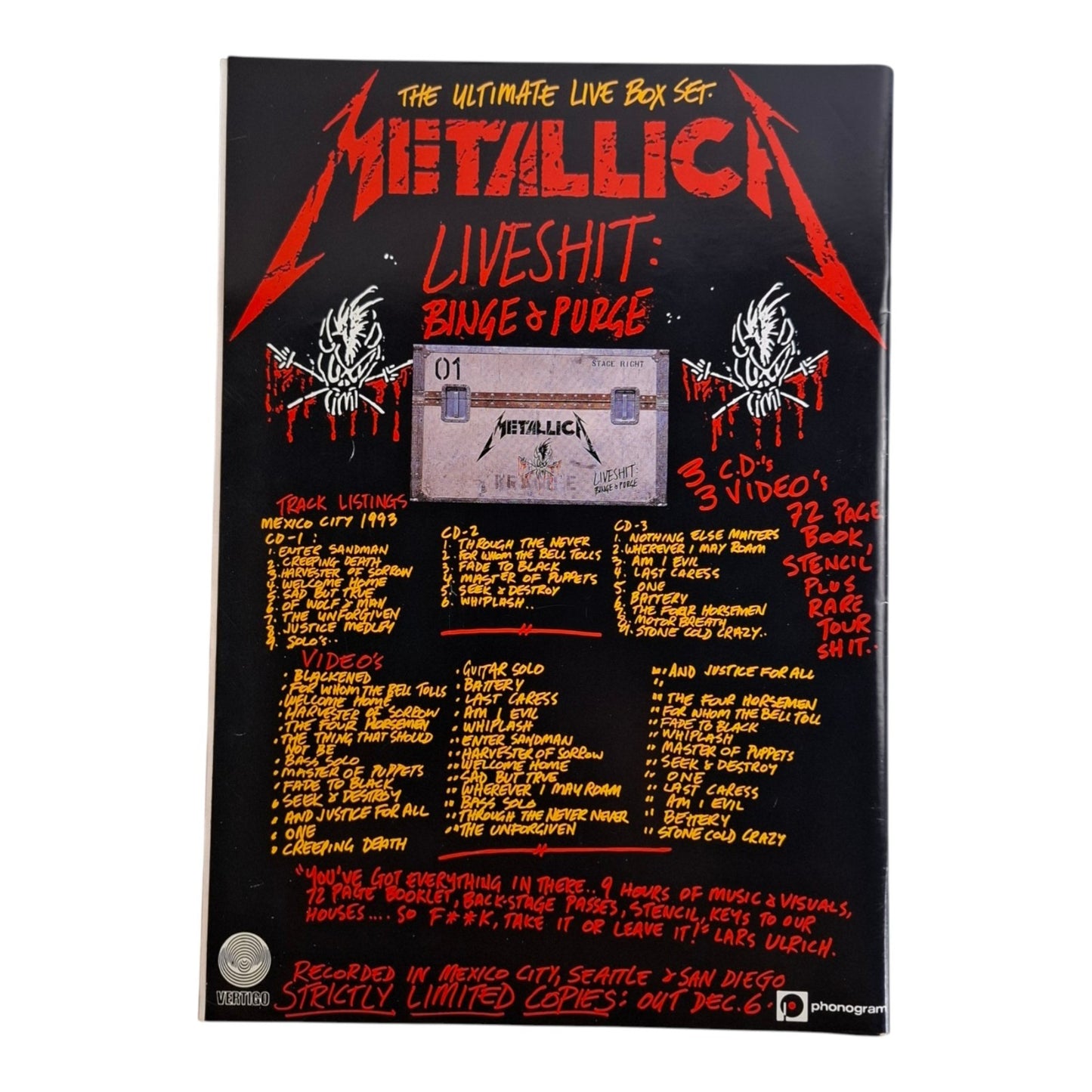 Hot Metal #59  Music Magazine January 1994 Motley Crue / Slayer
