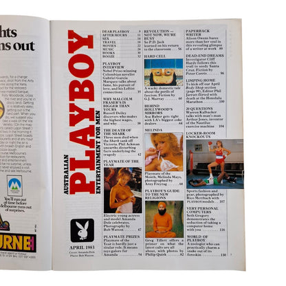 Australian Playboy Magazine April 1983 Amanda Dole / Melinda Mays