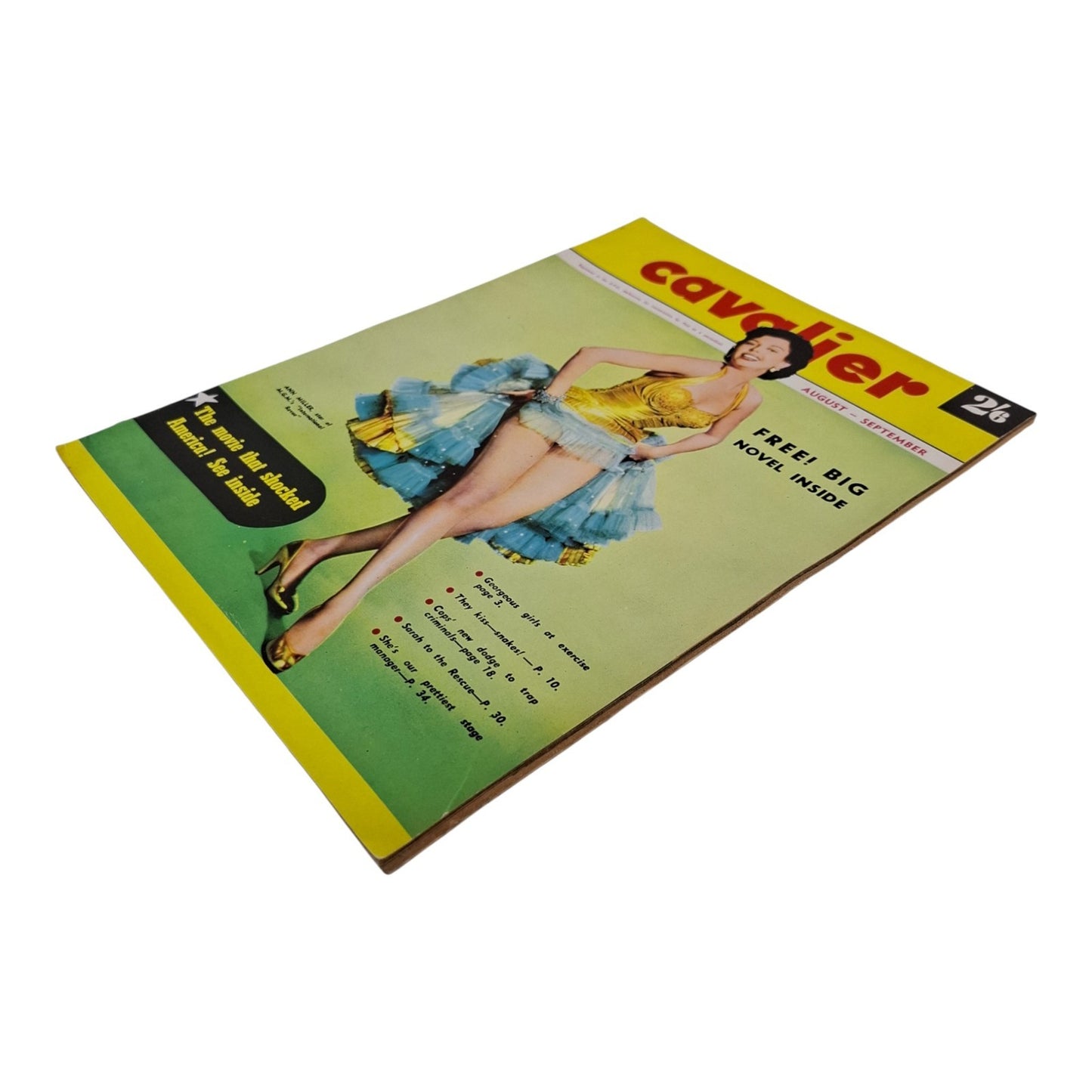 Cavalier Magazine Australia August September 1955 Vol. 3 No. 1 Mitzi Gaynor