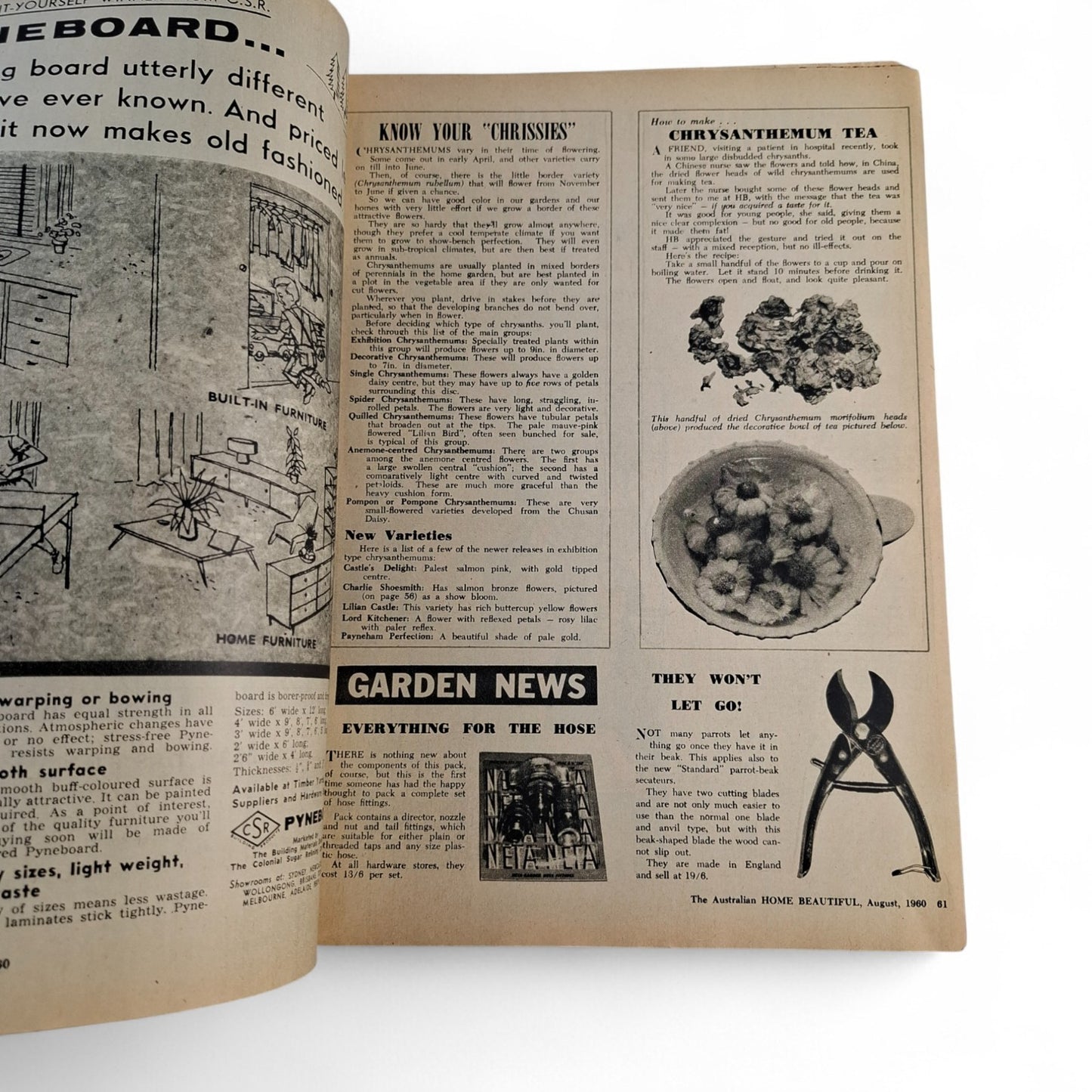 Australian Home Beautiful Magazine - August 1960