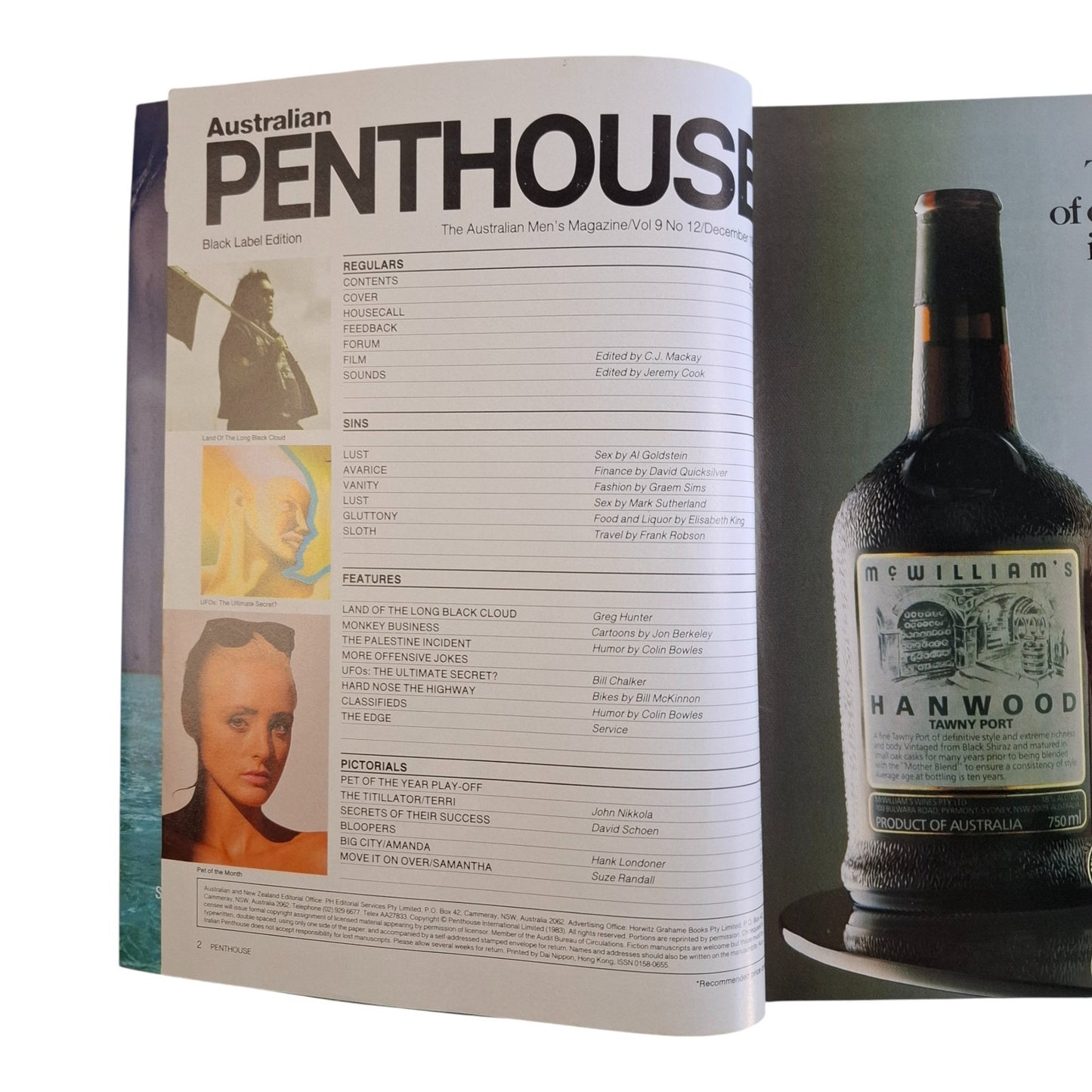 AUSTRALIAN PENTHOUSE Magazine December 1988 Terri Bowie