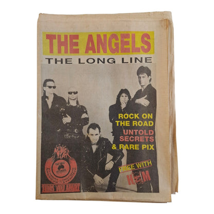 Hot Metal : The Angels The Long Line Newspaper Magazine