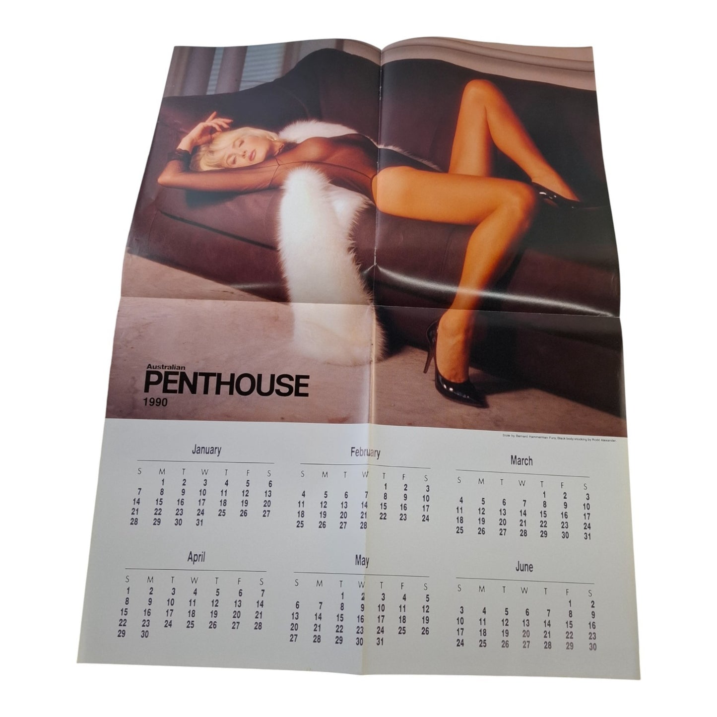 Australian Penthouse Magazine  January 1990 Danielle Richards W/ CALLENDER