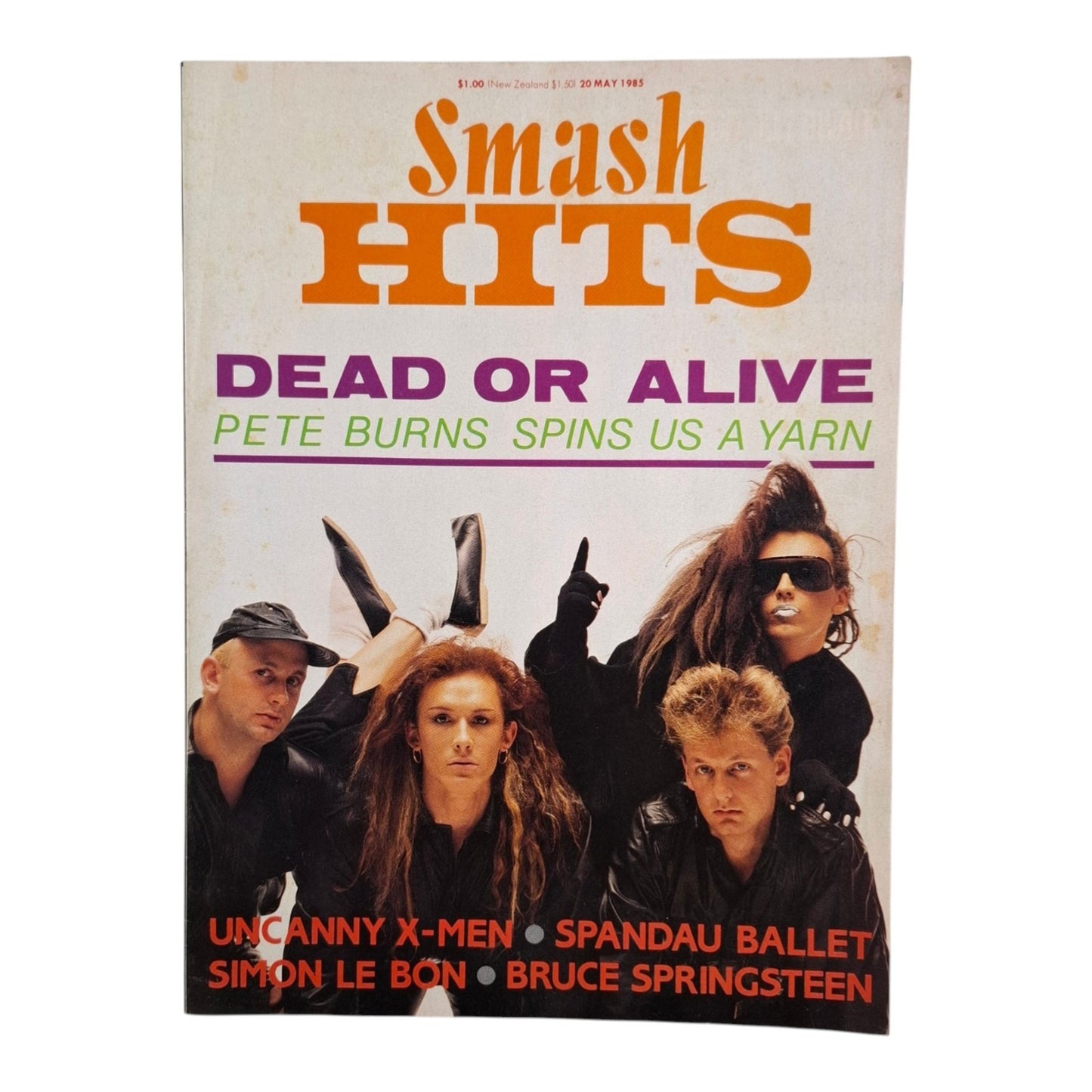 Smash Hits Magazine Australia May 1985 Dead or Alive Pete Burns / Uncanny X-Men