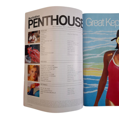 AUSTRALIAN PENTHOUSE Magazine May 1986 Paula Sutton / Julie Mulherin