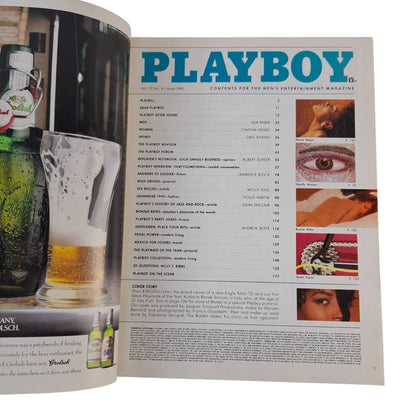 PLAYBOY MAGAZINE June 1990 Rene Tenison / Bonnie Marino