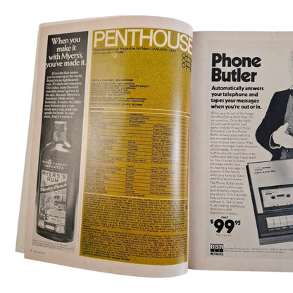 Penthouse Magazine U.S. January 1974 Claudia Arena / Paula Kite