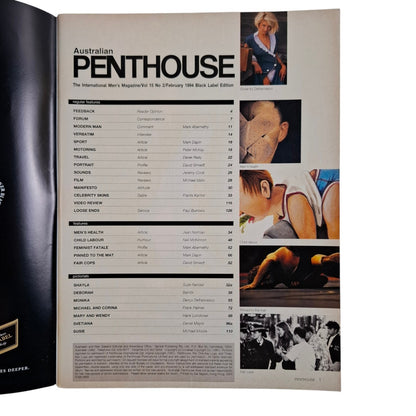 Australian Penthouse Magazine February 1994 Monika Stevens / Deborah Louise