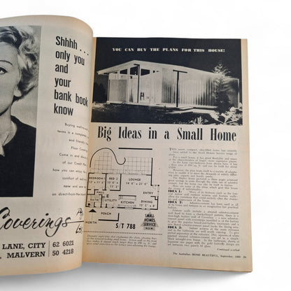 Australian Home Beautiful Magazine - September 1960