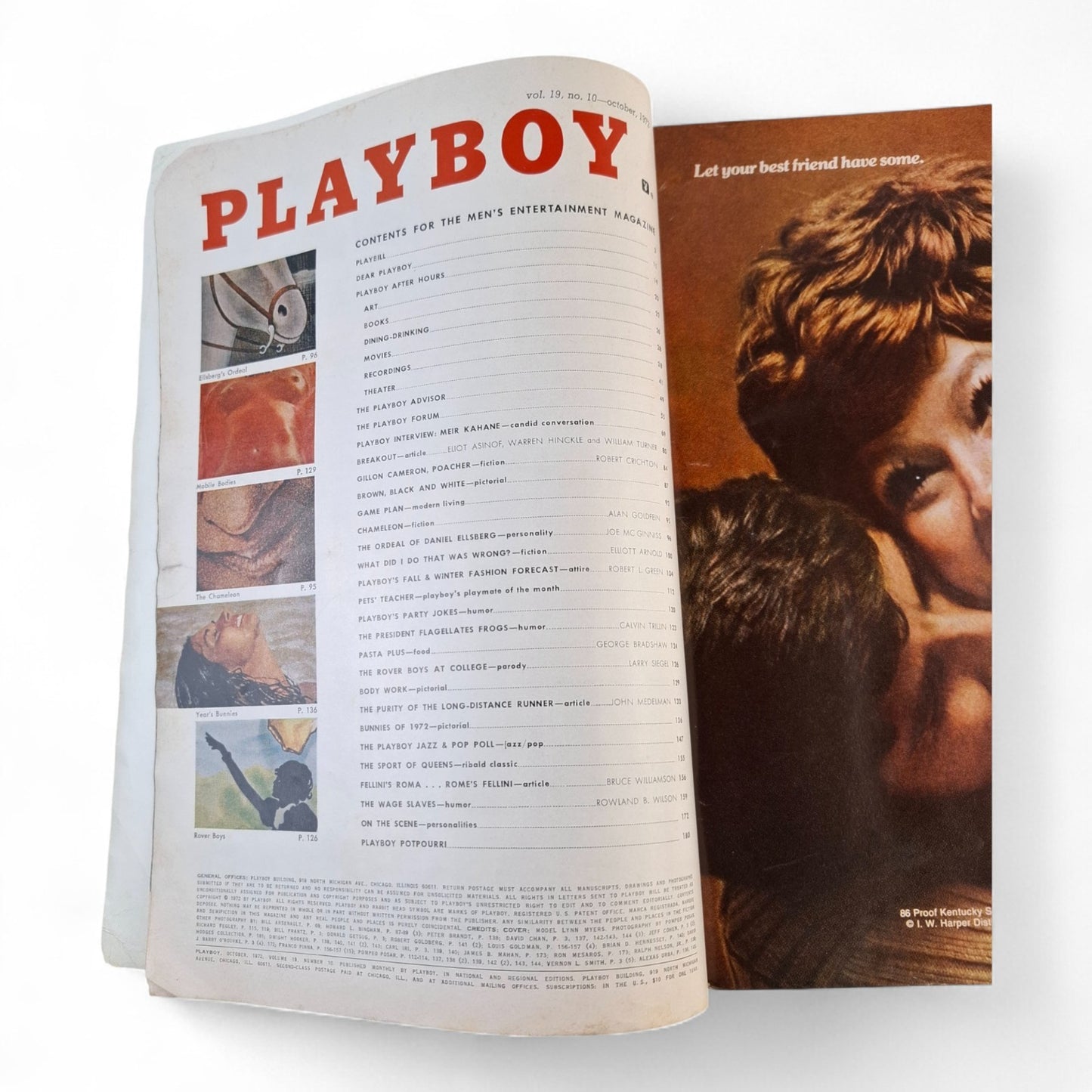 PLAYBOY Magazine October 1972 Lynn Myers COMPLETE