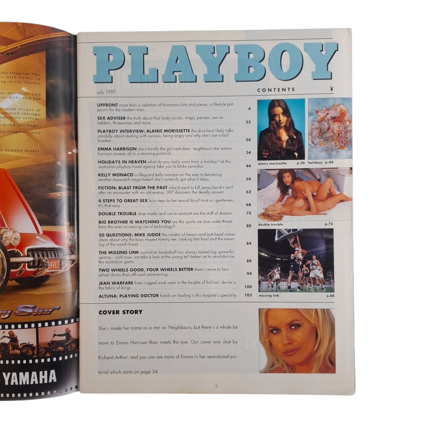 Australian Playboy Magazine July 1997 Emma Harrison / Kelly Monaco