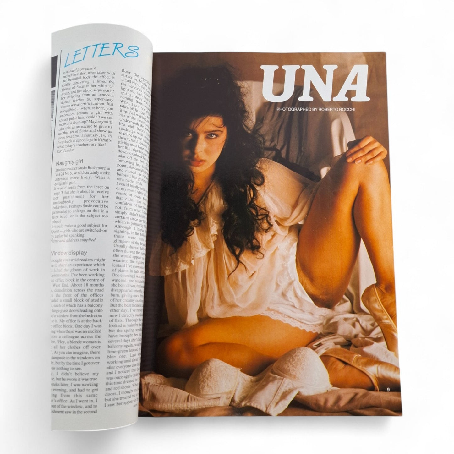 Mayfair UK Magazine Vol 24 No 7 1989 Brigitte Barclay Una Page 3 Girls