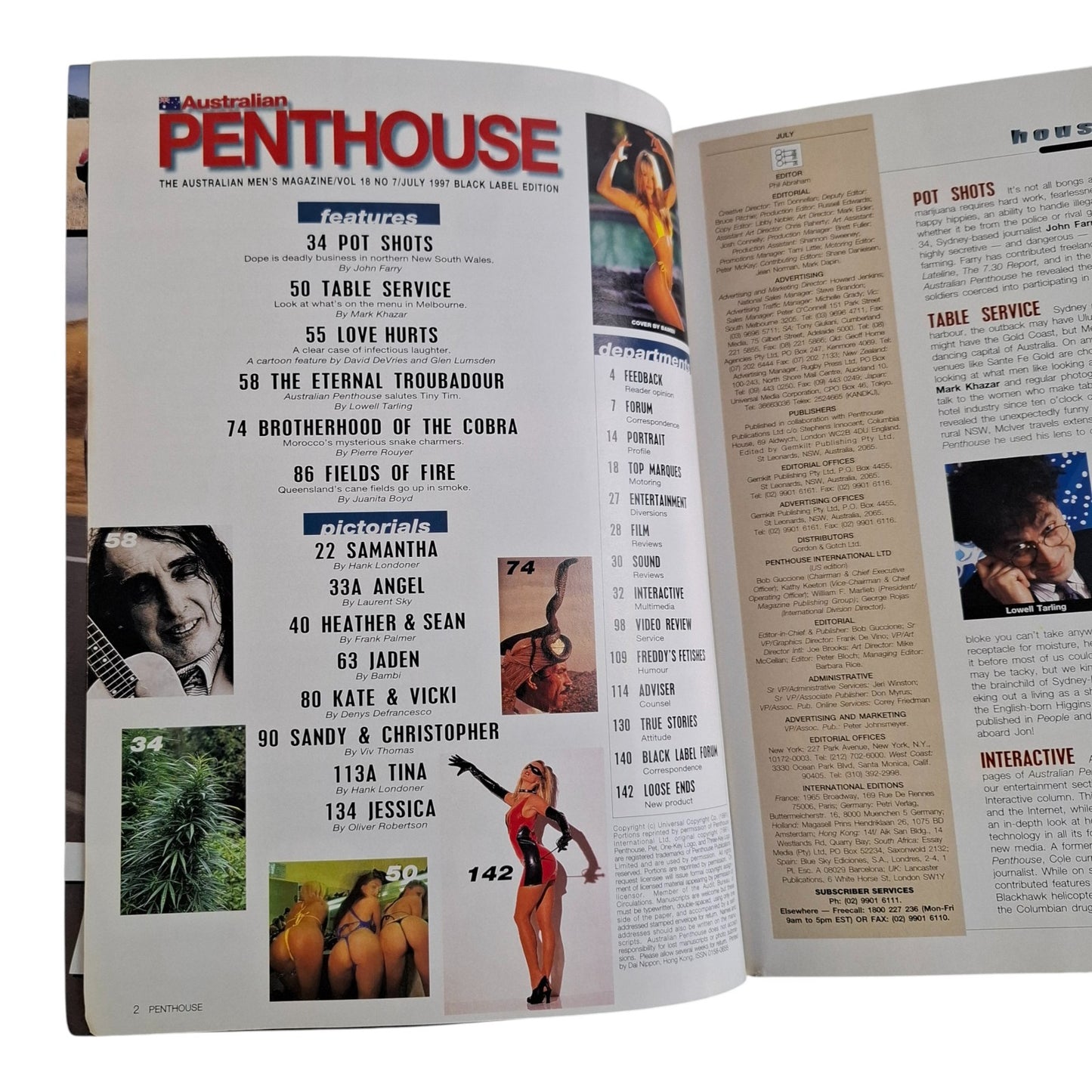 Australian Penthouse Magazine - July 1997 Jaden Hastings