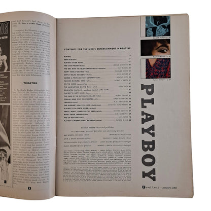 Playboy Magazine January 1960 Volume 7 #1 Holiday Issue Stella Stevens