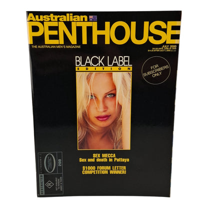AUSTRALIAN PENTHOUSE Men's Magazine Black Label July 2000 Mira Kossof