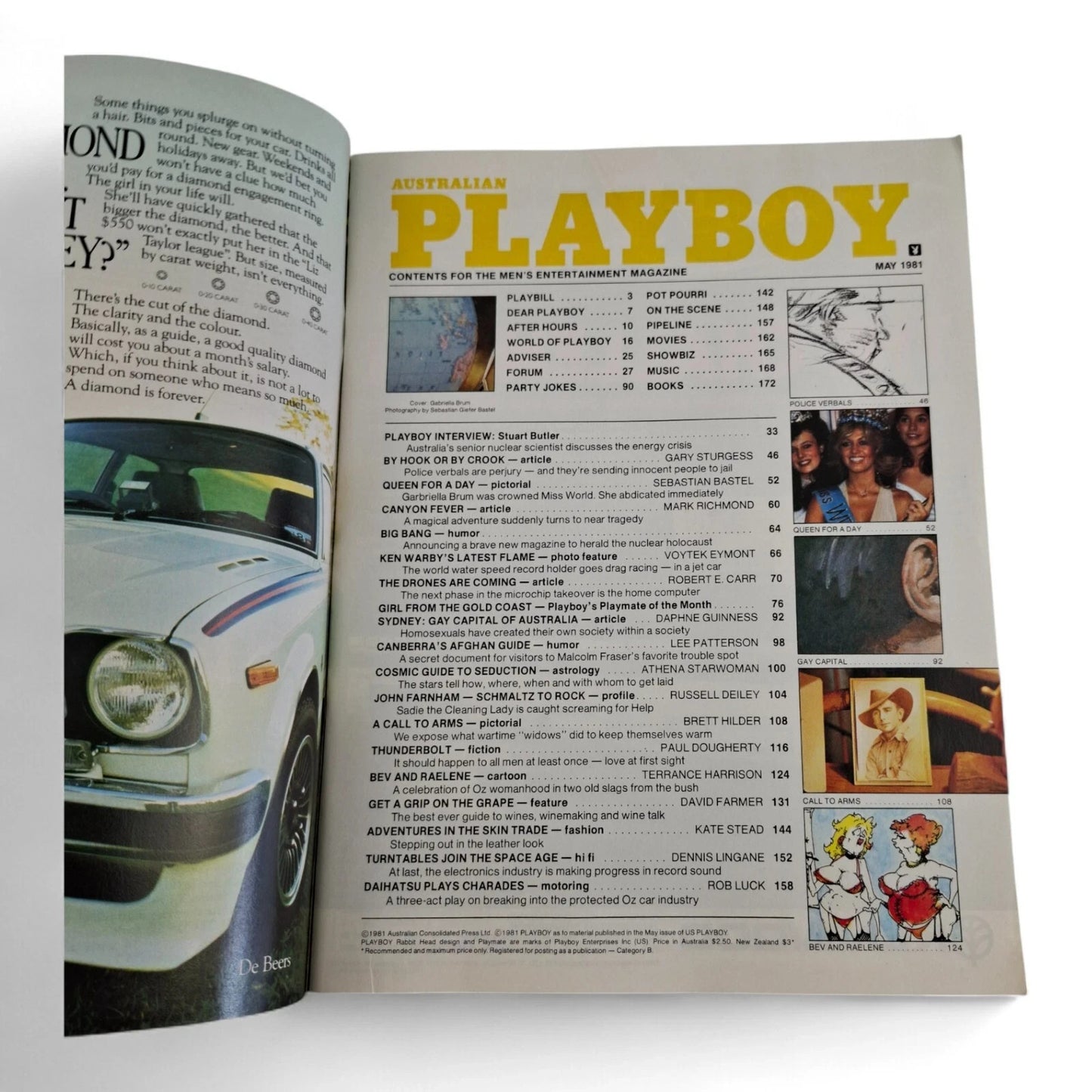 Australian Playboy Magazine May 1981 Gabriella Brum, Michelle Randell