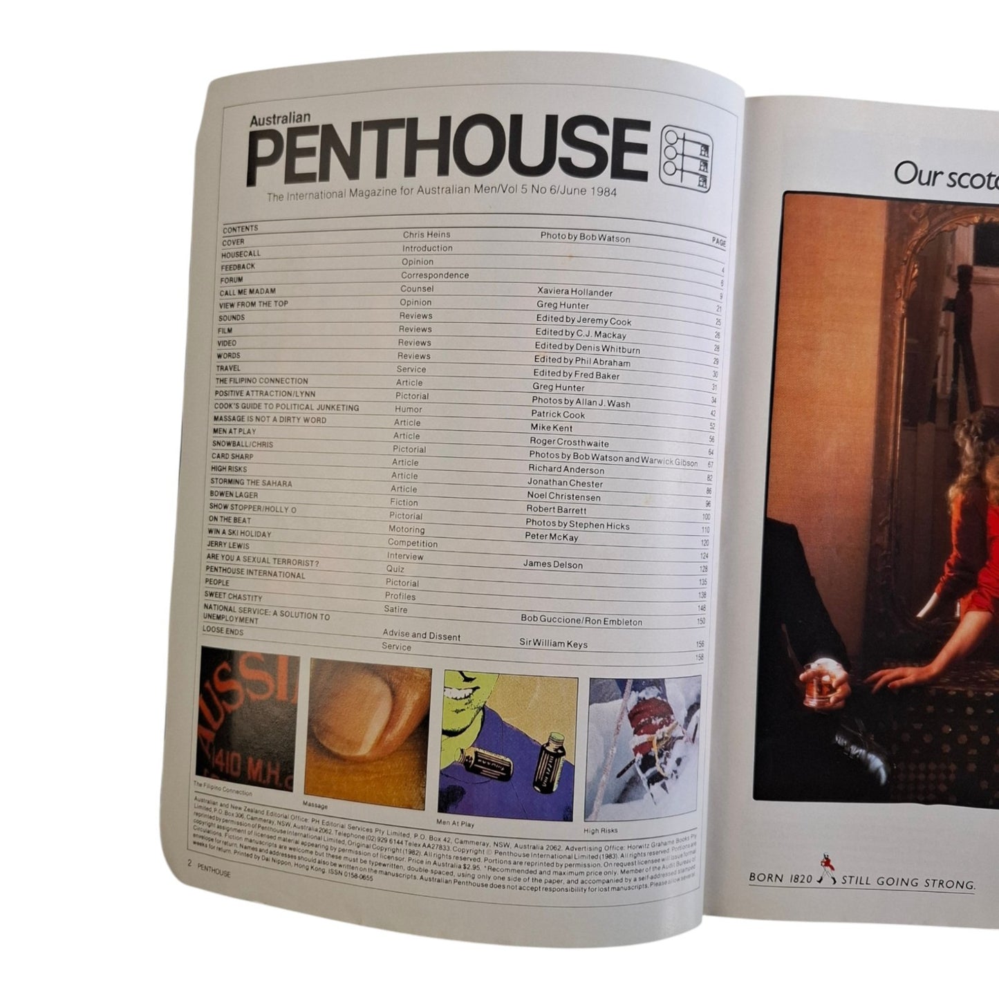 Australian Penthouse Magazine June 1984 Chris Heins / Holly-O